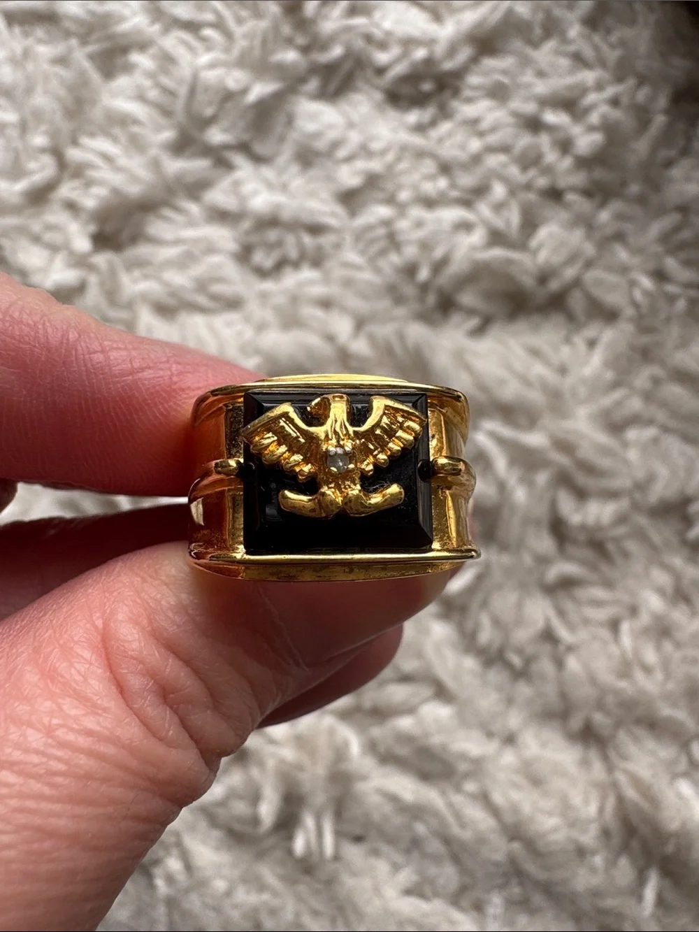 Eagle 925 14k Gold Plated Ring